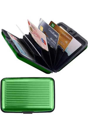Merkloos Premium Lichtgewicht Aluwallet Portemonnee Pashouder – 8x10cm | Portemonnees | Anti-Skimming | Creditcard Houder | Geldknip | Pasjeshouder