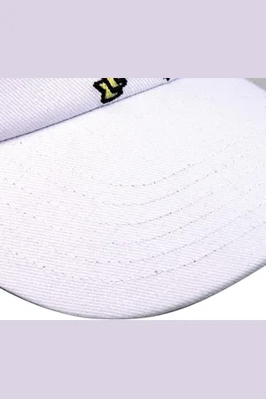 Merkloos Sport Zonneklep Hoed Voetbal Coach Verstelbare Velcro Caps - Heren - Wit - Casual Outdoor Sportkleding Accessoire - Zomer - Volwassen - One size