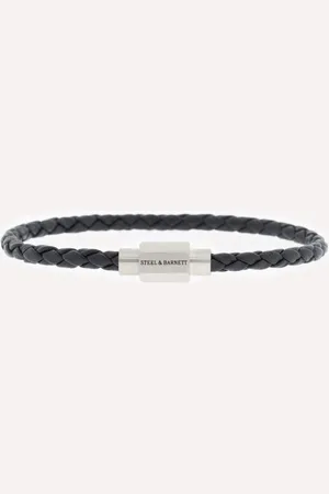 Steel & Barnett Luke Landon Leren Armband - Heren - - 20.5 cm