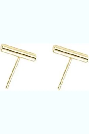 Amodi 24/7 Jewelry Collection Bar Minimalistische Ronde Oorknopjes - Goud