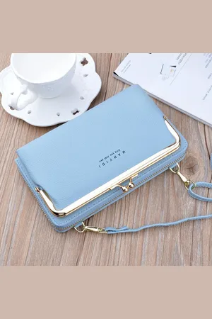 Merkloos Cross body Tas - Telefoontasje - Met ruimte voor pasjes