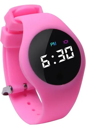 Lazy Cat Kinderhorloge - Countdown Timer - Touch Screen - Roze