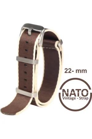 Merkloos 22mm Nato Strap - Vintage James Bond - Nato Strap collectie - Mannen - Horlogebanden - 22 mm bandbreedte