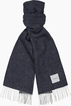 Profuomo Sjaal Lamswol Navy