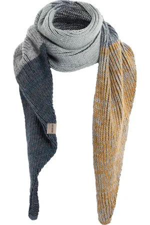 Knit Factory Remy Gebreide Sjaal Unisex - Herfst- & Wintersjaal - Grof gebreid - Langwerpige sjaal - Wollen Rechte Sjaal - Dames sjaal - Heren sjaal - - Multicolor - 200x50 cm