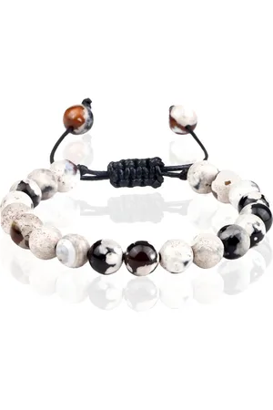 Memphis Dames Armband 8mm Kralen - White Fire