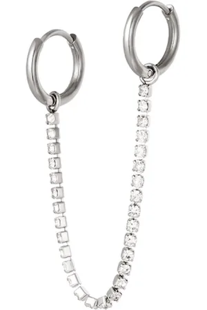 LMPiercings NL Dubbele oorring glamour - zilver