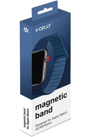 Celly WBANDMAG - Apple Watch Band 42/44/45mm Blue