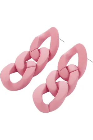 Fashion Favorite Schakel Oorbellen | | Kunststof Oorhangers | 6 x 2 cm |