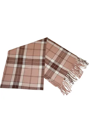 Hidzo Sjaal - 175cm_68cm - Katoen - - Rood/Bruin/Wit