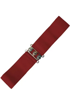 Dancing Days Vintage Stretch Taille riem - XL/2XL - rood/Rood