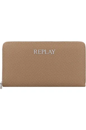 Replay Portemonnee Zip Around Wallet Lichtbruin