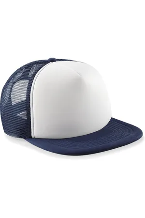 Beechfield Junior Vintage Snapback Trucker Blauw - Wit