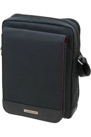 Davidts Business Herentas Black - Luxe heren schoudertas - Sportieve / Stijlvolle Herentas - Compact en Praktisch