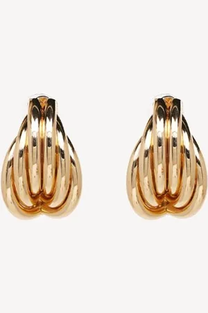Margot Bardot Anna Earrings Gold - Ooorbellen dames - Goud - Statement oorbellen