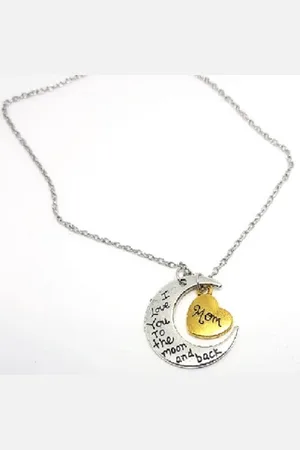 Fashion Jewelry Ketting Love To The Moon - Mom - 62cm Kettinglengte