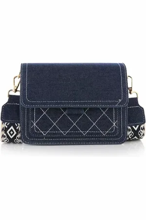 MICHELLE Schoudertas met luxe schouderband - Denim - - Dames - 20 x 15 x 8 cm