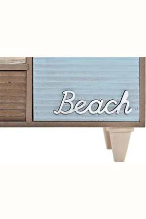 Dkd Home Decor Doos-Juwelenkistje Hout Strand (34 x 13 x 16 cm)