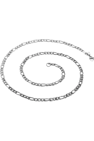 esde2 60cm x 4mm Figaro Ketting Dames - Heren - Stalen Zilverkleur - Schakelketting