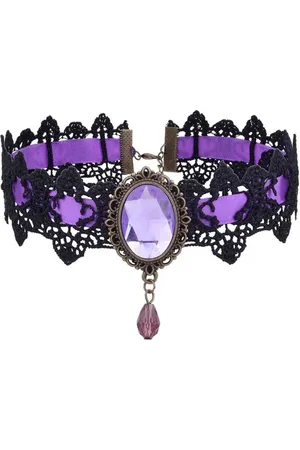Akyol Choker - gothic ketting - choker ketting dames - – 50 cm - 1 stuks – chique ketting – dames – kanten ketting