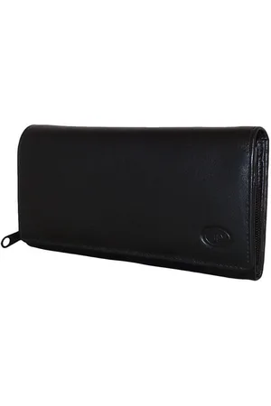 LEATHER DESIGN Ruime Overslag Portemonnee