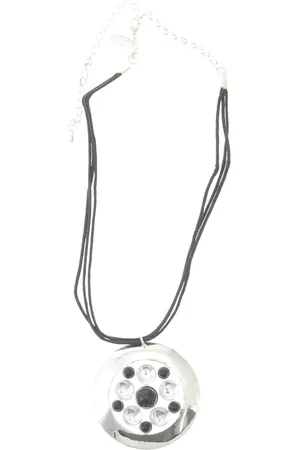Behave Dames ketting met ronde hanger 46 cm