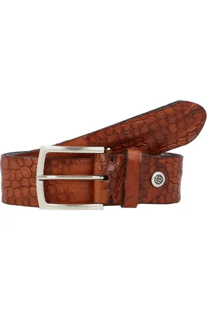 B.belt Riem leer - Jongens - 110 cm - baileys