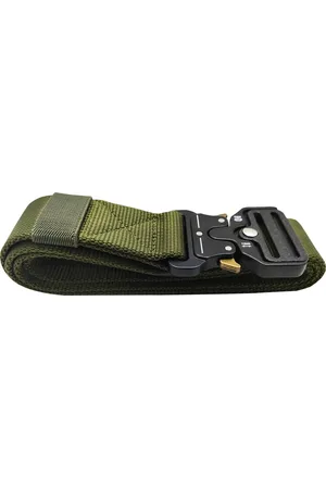 Merkloos Tactical Belt - Military Style - Heavy Duty Riem - Metalen Veiligheidsriem Unisex Broekriem 125 cm