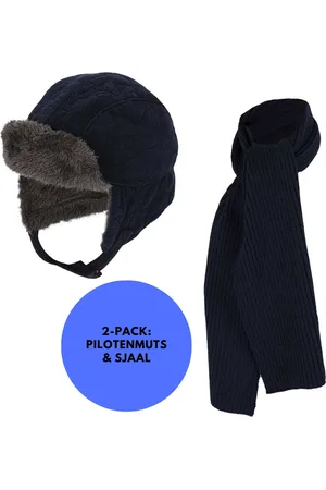 sarlini Pilotenmuts & Sjaal jongens - - Winterset - 2 t/m 4 jaar