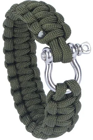 Kasey Paracord armband - Roestvrij staal - Ronde sluiting