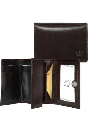 dR Amsterdam Herenportemonnee leer van | Portefeuille met kijkvenster, 2 briefgeldvakken & 2 muntgeldvakken | Ideale beurs voor heren | Prachtige leren billfold | RFID | Perfect als cadeau voor mannen | Canyon - 2231 Moro