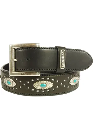 Sendra Riem 1102 Dames Heren riem Handgemaakt Uitgestanste Sterren Concho