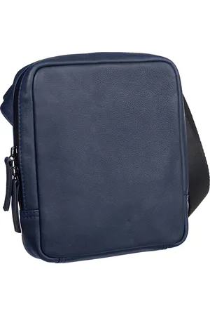 Leonhard Heyden Leren Schoudertas Den Haag Shoulder Bag Donkerblauw