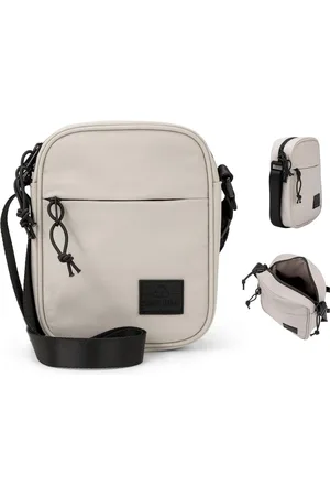 Merkloos Schoudertas voor heren en dames, klein, beige, Luis, kleine tas om om te hangen, voor vrije tijd en vakantie, sportieve schoudertas, waterafstotend