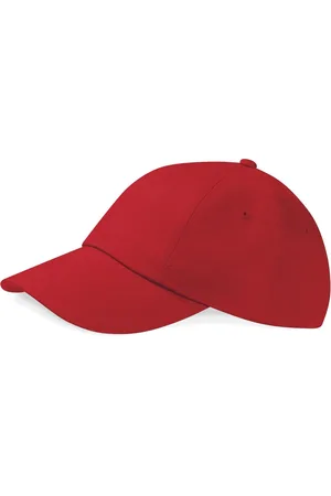 Beechfield Low Profile Heavy Cotton Drill Cap Red