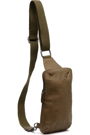 Chesterfield Leren Crossbody Tas Olijfgroen Cambridge