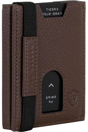 Merkloos 5-12 kaarten RFID-bescherming Slim Wallet - muntvak - voor dames heren - 9 kleuren