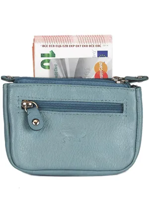 ARRIGO BELLO Sleuteletui met rits – - Kleine portemonnee – Portemonnee Dames – Soepel Leer - - Sleuteletui