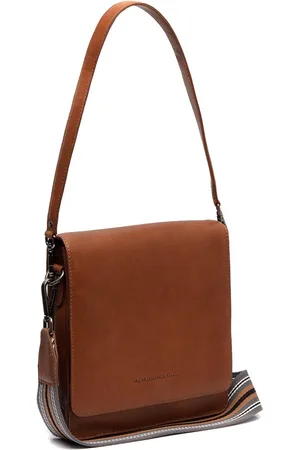 Chesterfield Leren Schoudertas Cognac Osuna
