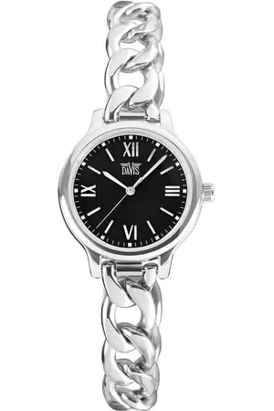 Davis Brace 2260 Dameshorloge armband zwarte wijzerplaat