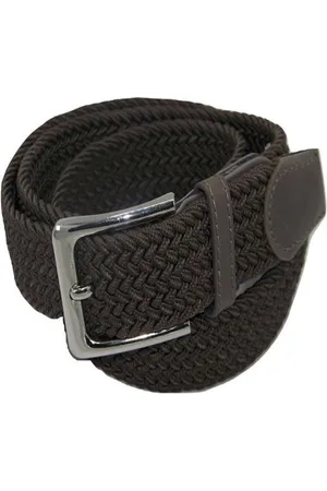 Flores Lederwaren Elastische Comfort Riem - maat 150 cm - Gevlochten - 100% Elastisch - Nikkelvrije Gesp