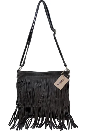 Flores Lederwaren Back to the Sixties Suede Franje tas