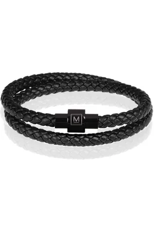 Memphis Leren wrap armband -22cm
