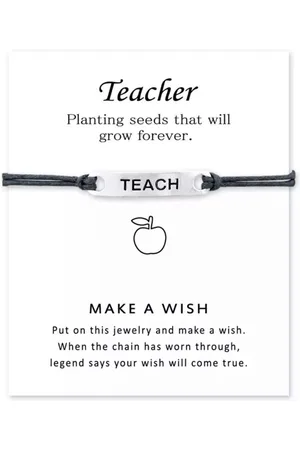 Akyol Armband teachers - Armband - Gift - Cadeau - cadeau voor juf - afscheidscadeau leraar - kerst cadeau voor lerares - juffendag cadeau - juffendag