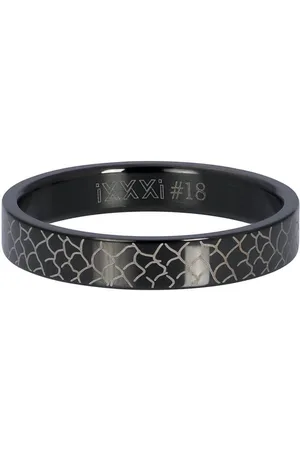 Ixxxi Jewelry Vulring 4 mm Black Snake - maat 19