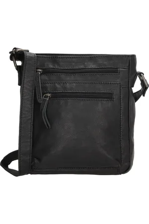 Beagles Maspalomas Crossbody Schoudertas - Handige Ritsvakken - - 100% Leer
