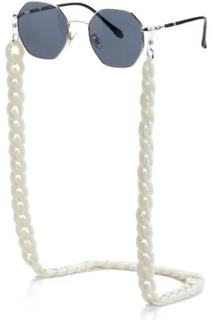 Fashion Favorite Zonnebril Ketting / Brillenkoord | Wit | Acryl | 70 cm