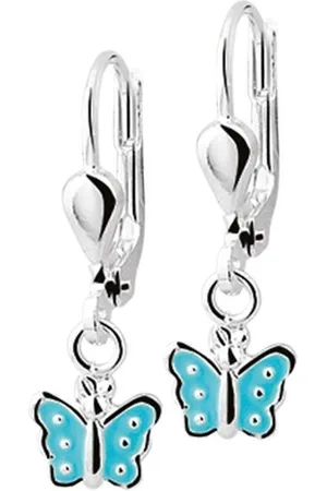 Yo&No Oorbellen - Zilver - Oorhangers - Vlinder - Brisur haak - - 22mm - 6,5mm - Kinderen - Zilver 925