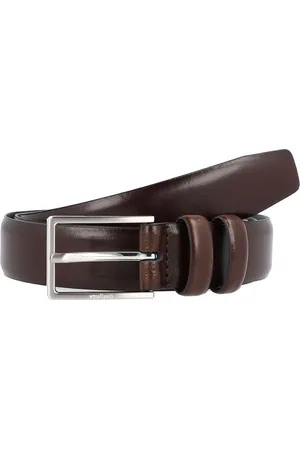 Strellson Riem leer - Jongens - 100 cm - dark brown