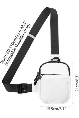 Merkloos Sling Chest Crossbody Tas, Waterdichte schoudertas, Crossbody Tas Rugzak voor heren en dames Wandelen buitensporten